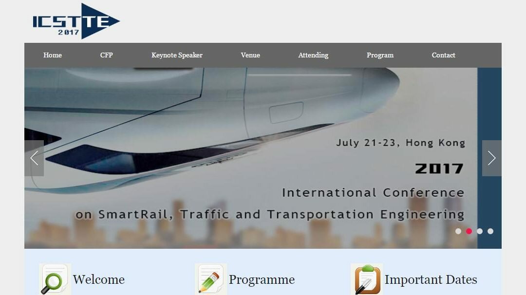 2017 International Conference on SmartRail, Traffic and Transportation Engineering – Call for Papers